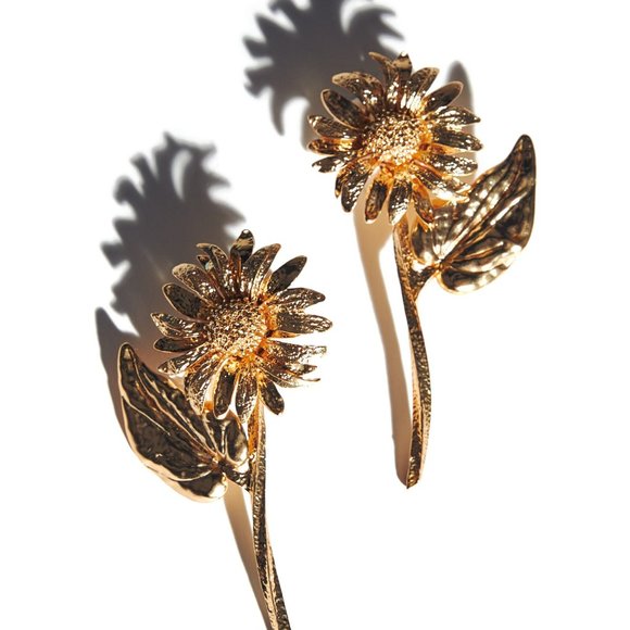 Zara Daisy Earrings NWT - Picture 6 of 8